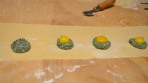 Fill all nests with egg yolks